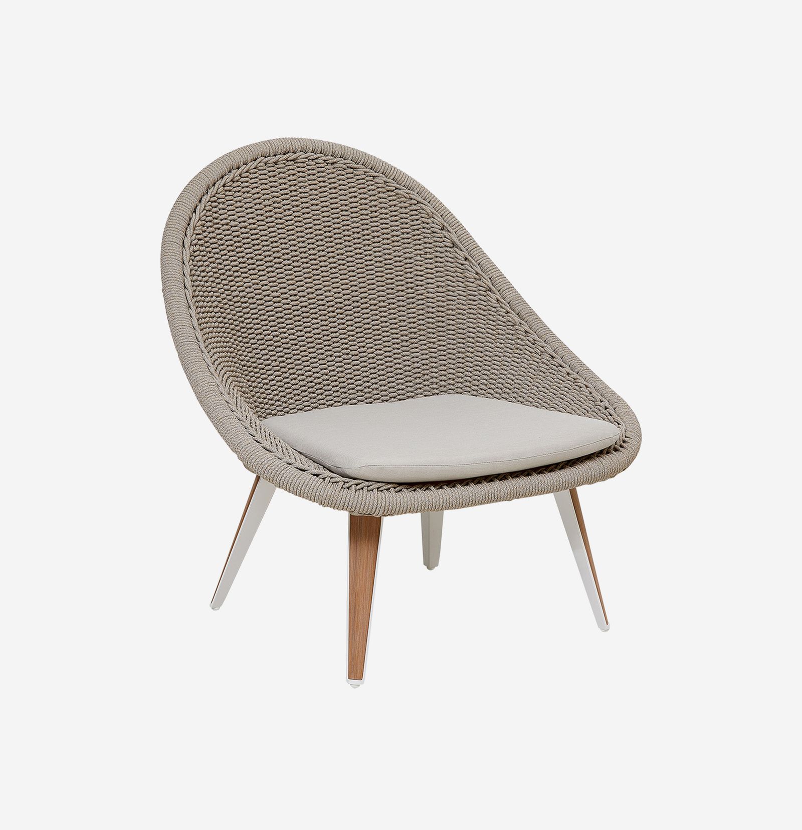 Dinosaur Egg Lounge Side Chair with Weaving Dinosaur Egg